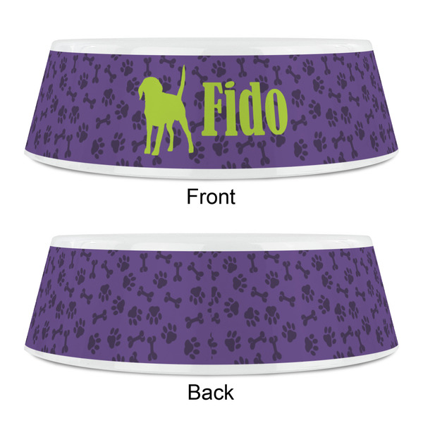 Pawprints & Bones Plastic Pet Bowls - Small - APPROVAL