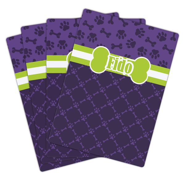 Pawprints & Bones Playing Cards - Hand Back View