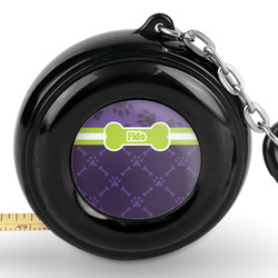 Pawprints & Bones Pocket Tape Measure - 6 Ft w/ Carabiner Clip (Personalized)