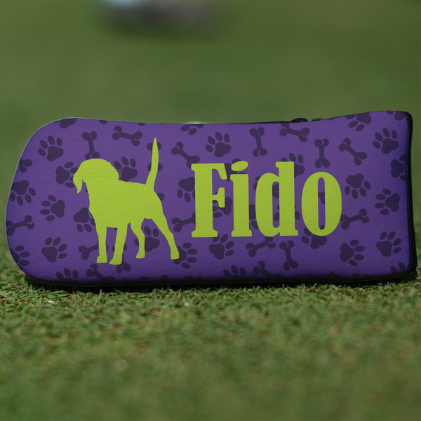 Custom Pawprints & Bones Blade Putter Cover (Personalized)