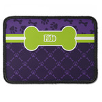 Pawprints & Bones Iron On Rectangle Patch w/ Name or Text