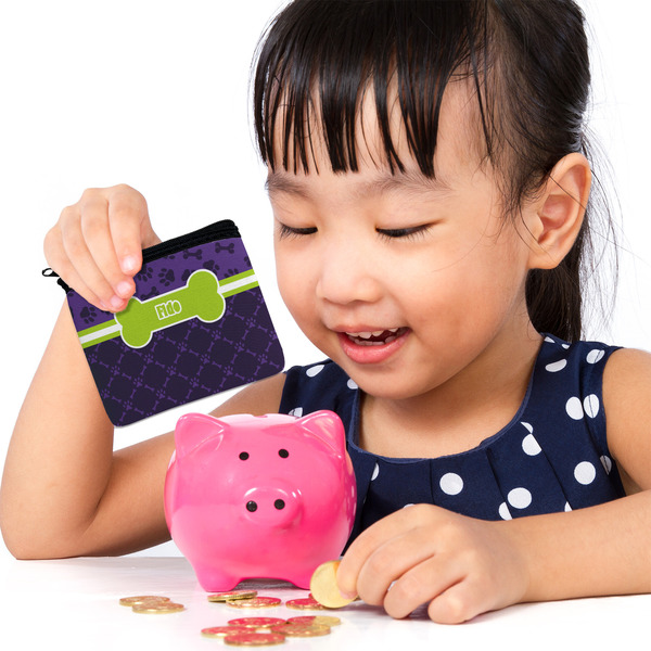 Pawprints & Bones Rectangular Coin Purses - LIFESTYLE (child)