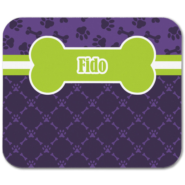 Pawprints & Bones Rectangular Mouse Pad - APPROVAL