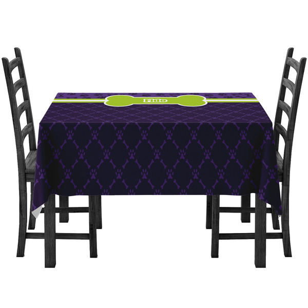 Pawprints & Bones Rectangular Tablecloths - Side View