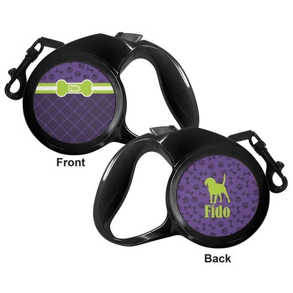 Pawprints & Bones Retractable Dog Leash - Medium Large - Apvl