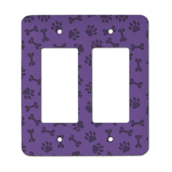 Pawprints & Bones Rocker Light Switch Covers - Double - MAIN