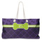 Pawprints & Bones Large Tote Bag with Rope Handles (Personalized)