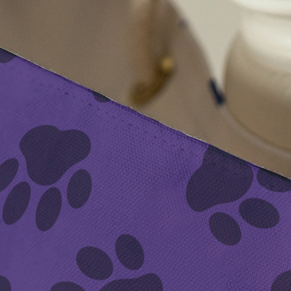 Pawprints & Bones Large Rope Tote - Close Up View