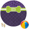 Pawprints & Bones Round Beach Towel (Personalized)