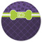 Pawprints & Bones Round Rubber Backed Coaster (Personalized)