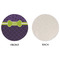 Pawprints & Bones Round Linen Placemats - APPROVAL (single sided)