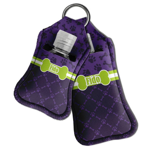 Pawprints & Bones Sanitizer Holder Keychain - Both in Case (PARENT)