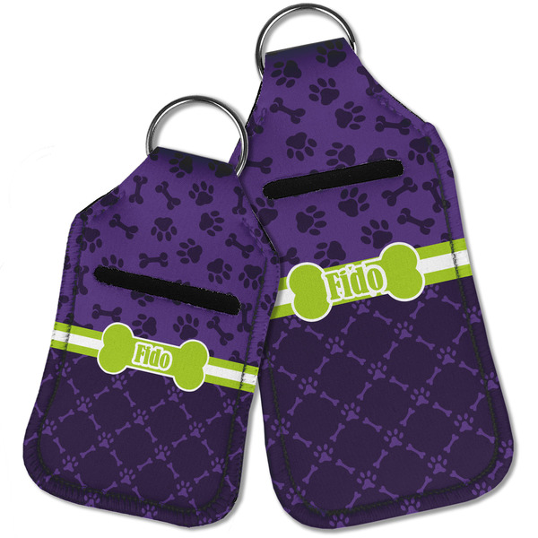 Pawprints & Bones Sanitizer Holder Keychain - Parent Main