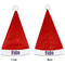 Pawprints & Bones Santa Hat - Front & Back (Personalized)