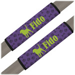 Pawprints & Bones Seat Belt Covers (Set of 2) (Personalized)