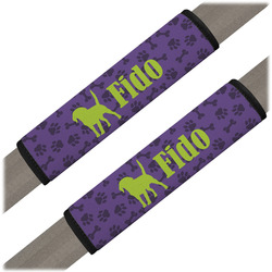 Pawprints & Bones Seat Belt Covers (Set of 2) (Personalized)