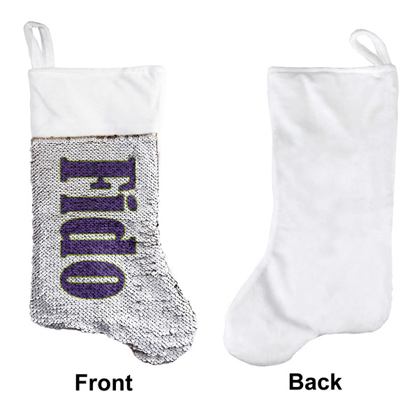 Pawprints & Bones Sequin Stocking - Approval