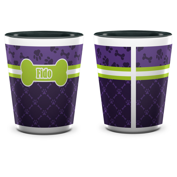 Pawprints & Bones Shot Glass - Two Tone - APPROVAL