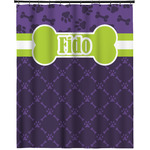 Pawprints & Bones Extra Long Shower Curtain - 70"x84" (Personalized)