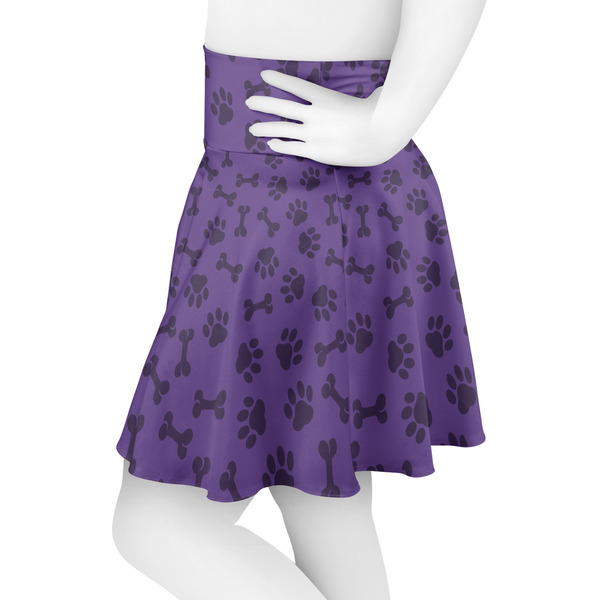 Pawprints & Bones Skater Skirt - Side