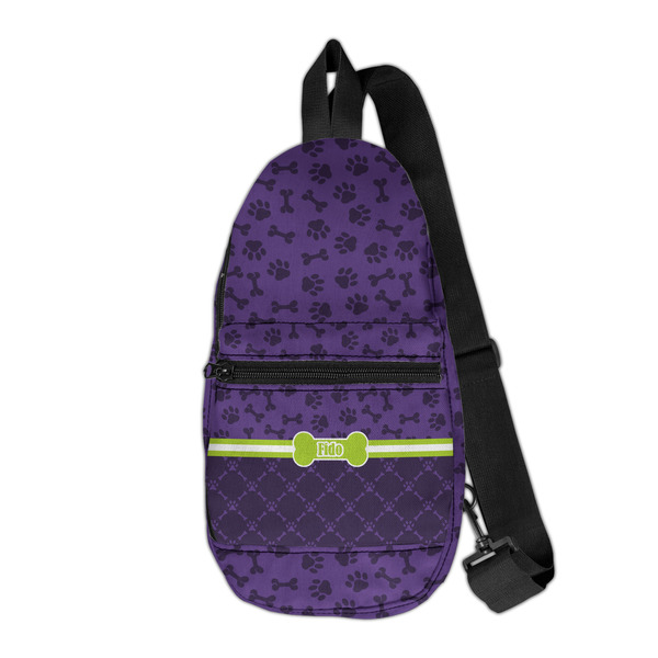Custom Pawprints & Bones Sling Bag (Personalized)