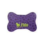 Pawprints & Bones Bone Shaped Dog Food Mat (Small) (Personalized)