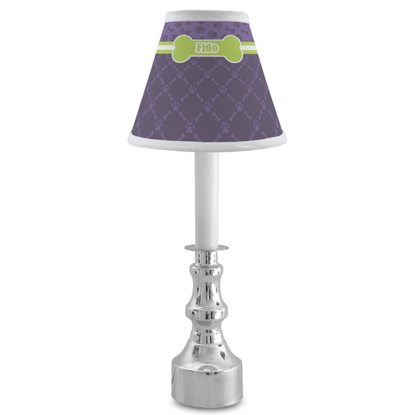 Pawprints & Bones Small Chandelier Lamp - LIFESTYLE (on candle stick)