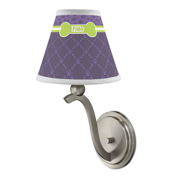 Pawprints & Bones Small Chandelier Lamp - LIFESTYLE (on wall lamp)