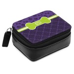Pawprints & Bones Small Leatherette Travel Pill Case (Personalized)