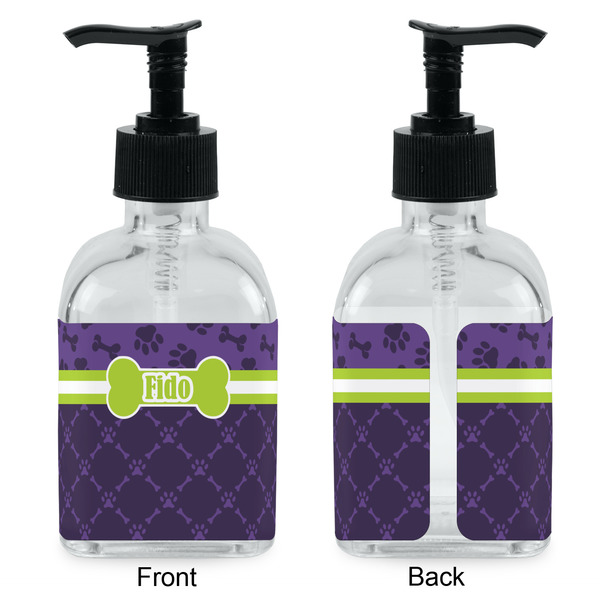 Pawprints & Bones Glass Soap/Lotion Dispenser - Approval