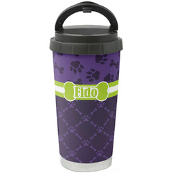 Pawprints & Bones Stainless Steel Coffee Tumbler (Personalized)