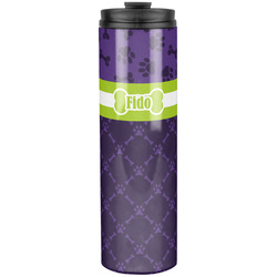 Pawprints & Bones Stainless Steel Skinny Tumbler - 20 oz (Personalized)
