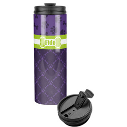 Pawprints & Bones Stainless Steel Skinny Tumbler (Personalized)