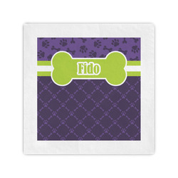 Pawprints & Bones Cocktail Napkins (Personalized)