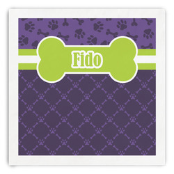 Pawprints & Bones Paper Dinner Napkins (Personalized)