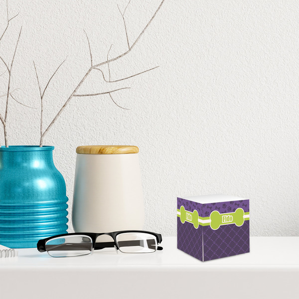 Pawprints & Bones Sticky Note Cube - LIFESTYLE