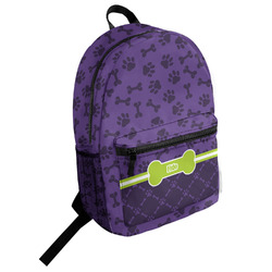 Pawprints & Bones Student Backpack (Personalized)