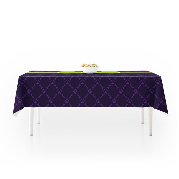 Pawprints & Bones Tablecloths (58"x102") - MAIN (side view)
