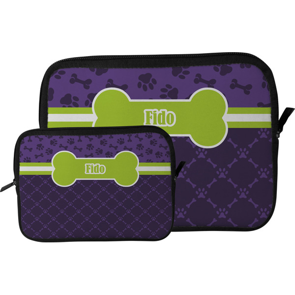 Pawprints & Bones Tablet Sleeve (Size Comparison)