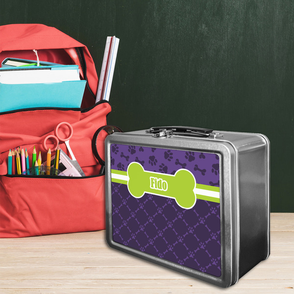 Pawprints & Bones Tin Lunchbox - LIFESTYLE
