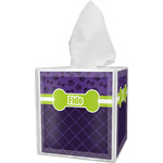 Pawprints & Bones Tissue Box Cover (Personalized)