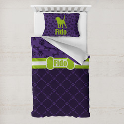 Pawprints & Bones Toddler Bedding w/ Name or Text