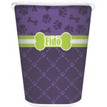 Pawprints & Bones Waste Basket (Personalized)