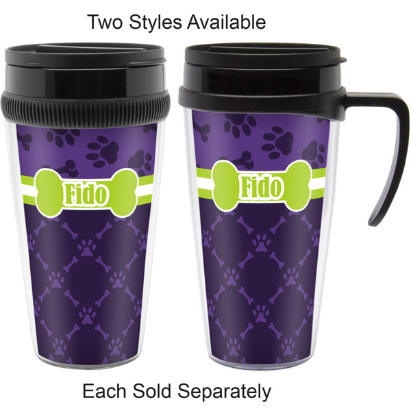 Pawprints & Bones Travel Mugs - with & without Handle