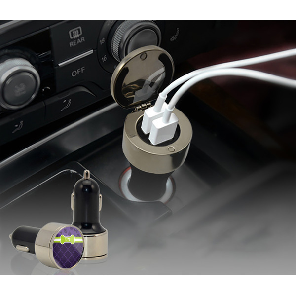 Pawprints & Bones USB Car Charger - in cigarette plug