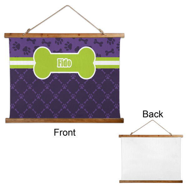 Pawprints & Bones Wall Hanging Tapestry - Landscape - APPROVAL