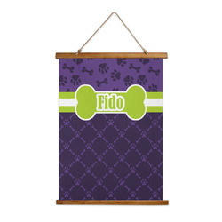 Pawprints & Bones Wall Hanging Tapestry (Personalized)