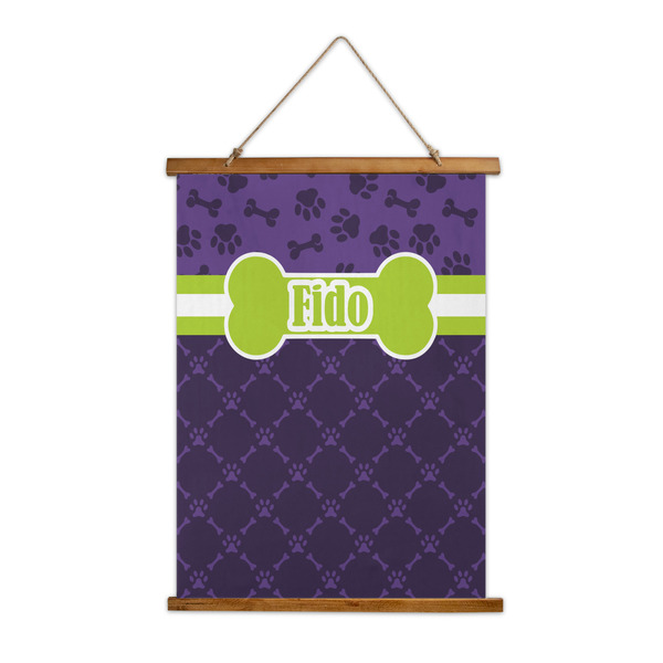 Custom Pawprints & Bones Wall Hanging Tapestry (Personalized)