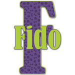 Pawprints & Bones Name & Initial Decal - Custom Sized (Personalized)