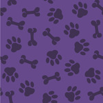 Pawprints & Bones Wallpaper & Surface Covering (Peel & Stick 24"x 24" Sample)